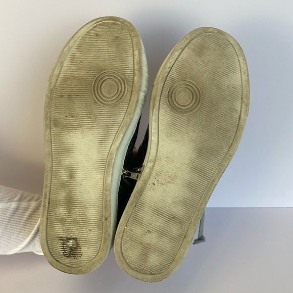 P448 Black High-Top Sneakers with White Soles - Picture 12 of 12